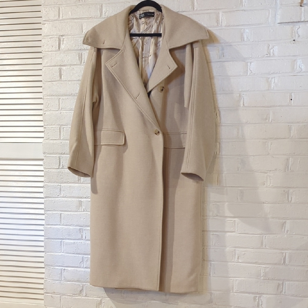 Zara Tan Jacket with Satin Lining